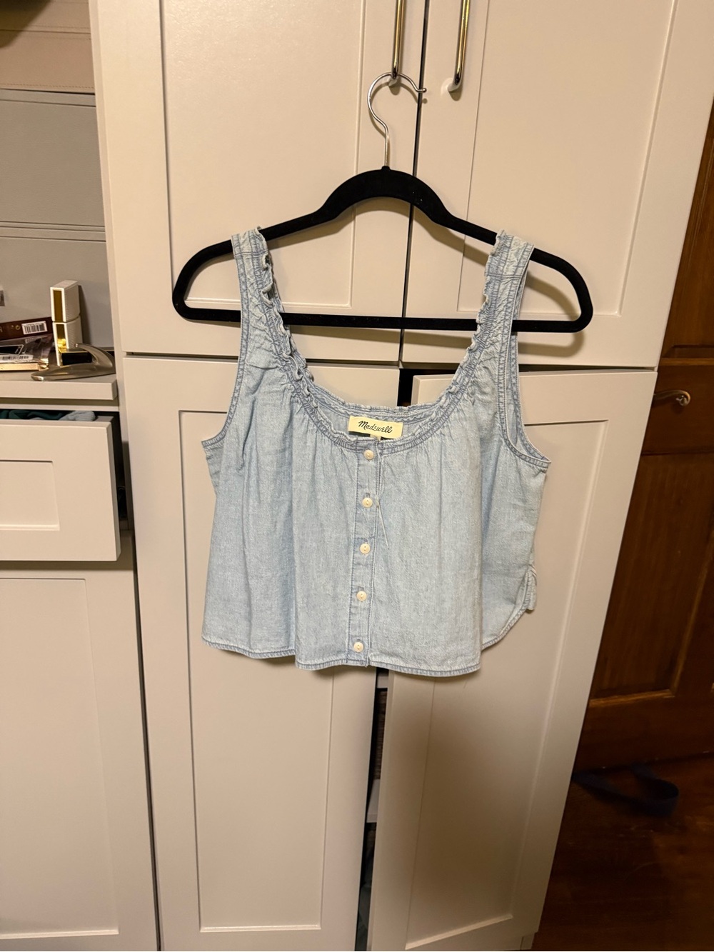 Madewell Light Blue Denim Button-Front Camisole